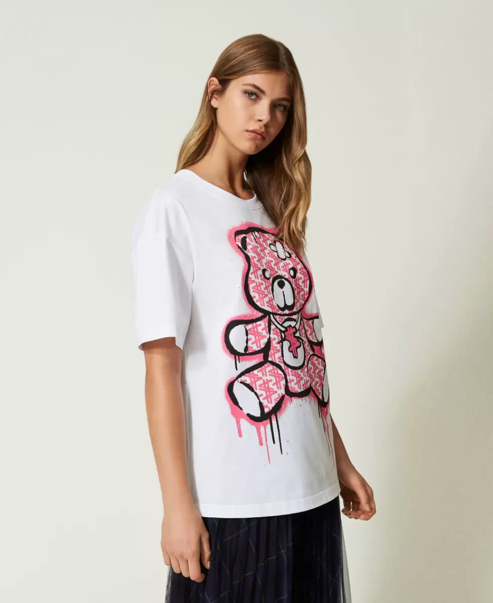 Bestehendes Produkt Myfo Bear Twinset Myfo T-Shirt Mit Neonprint T-Shirts Und Tops Damen - 3