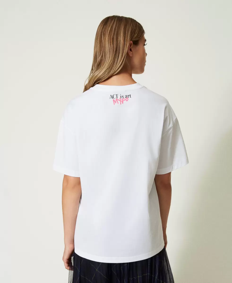 Bestehendes Produkt Myfo Bear Twinset Myfo T-Shirt Mit Neonprint T-Shirts Und Tops Damen - 4