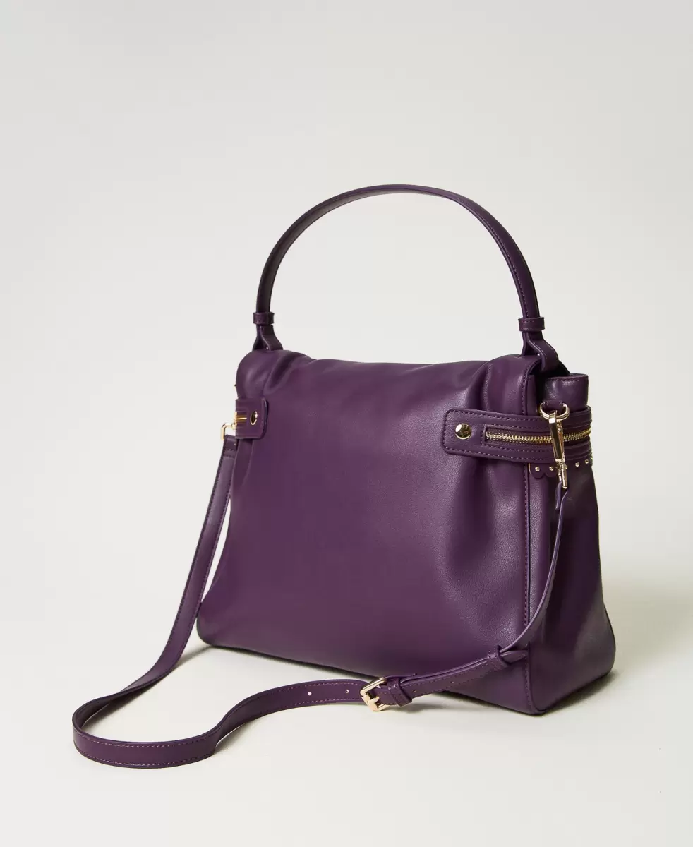 Handtaschen Rabattcode Damen Große Top-Handle-Bag Cécile Twinset Violett - 2
