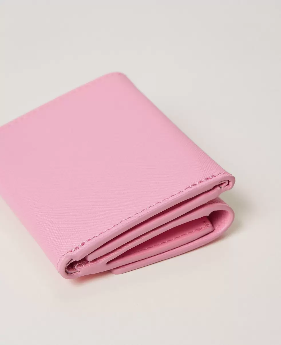Geldbörsen Und Schlüsselanhänger Twinset Damen Vertriebsstrategie Prism Pink Kleines Portemonnaie Mit Klappe Und Oval T - 1