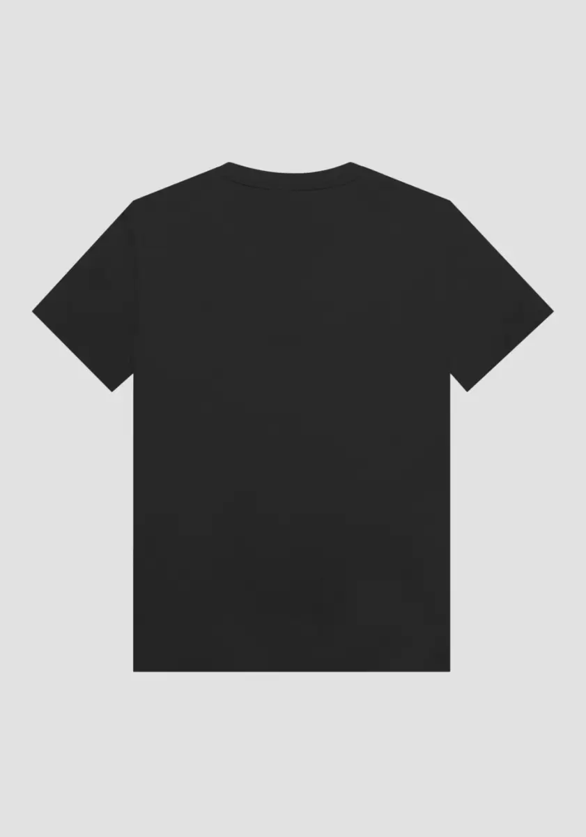 Herren Antony Morato T-Shirt Oversize Aus Reiner Baumwolle Mit Brusttasche Auf Der Linken Seite T-Shirts Und Polo Schwarz - 4
