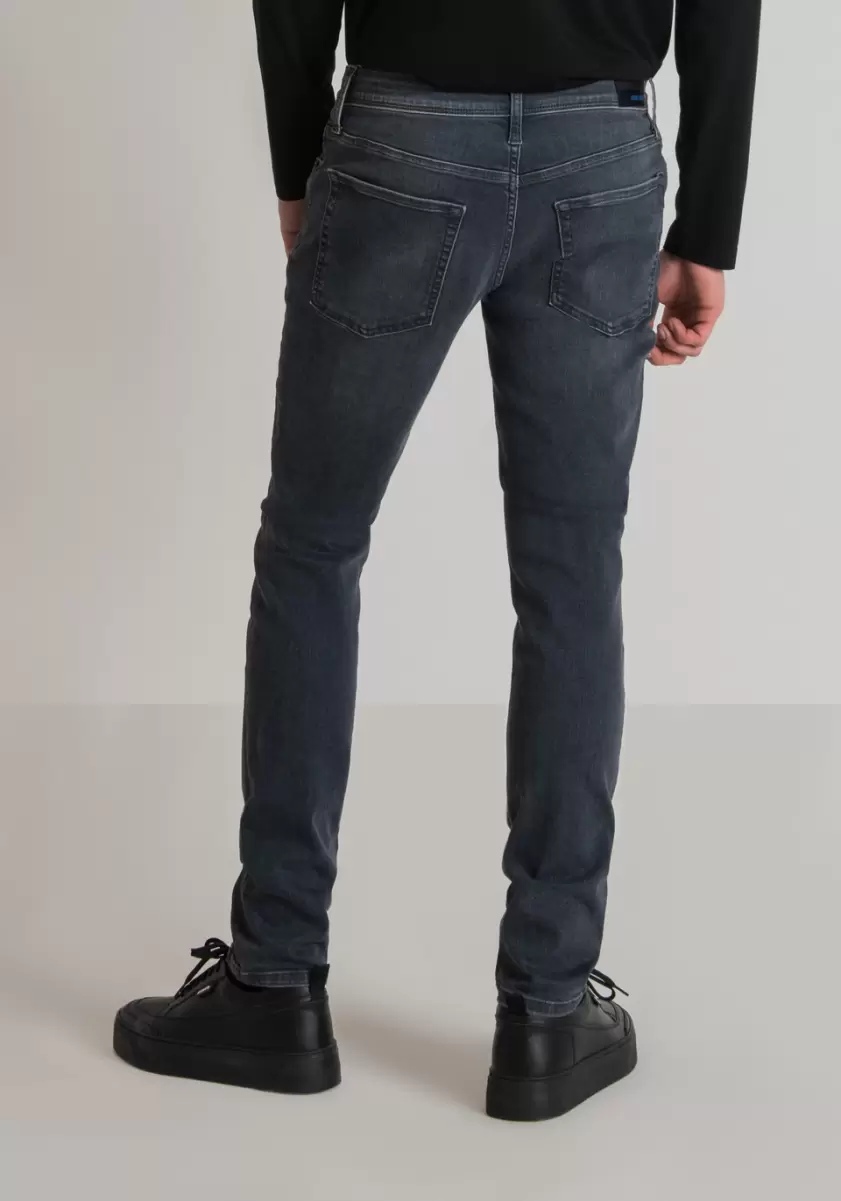 Stahlgrau Herren Antony Morato Jeans Jeans Tapered Fit „Ozzy“ Aus Stretch-Denim Grau - 1