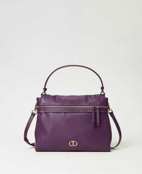 Handtaschen Rabattcode Damen Große Top-Handle-Bag Cécile Twinset Violett