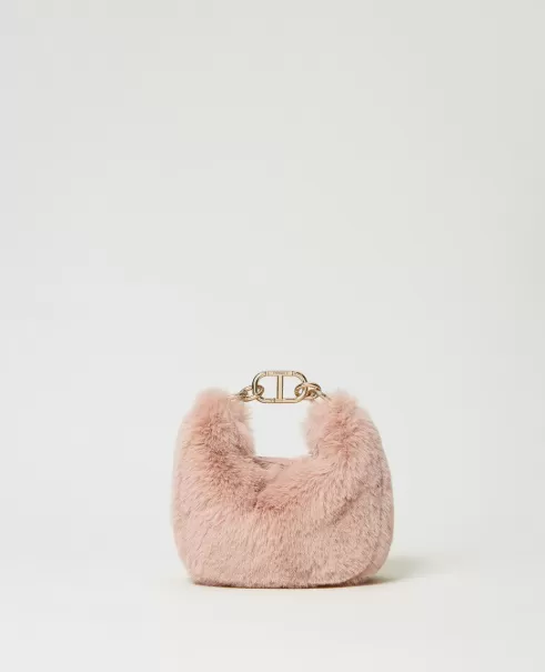Handtaschen Rosé Twinset Kampagne Damen Tasche Mini Croissant Soft Mit Oval T