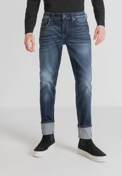 Blue Denim Herren Jeans Jeans Super Skinny „Paul“ Mit Mittlerer Waschung Antony Morato